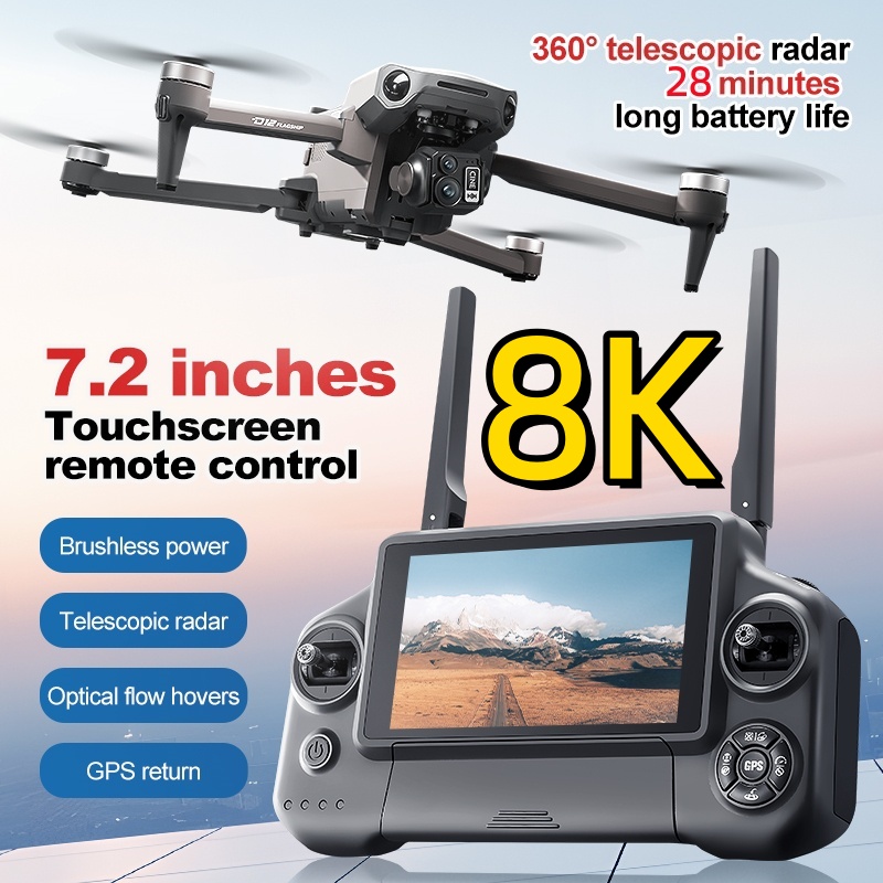 Drone Gimbal - 8K 3-assige Gimbal Brushless 7,2 inch