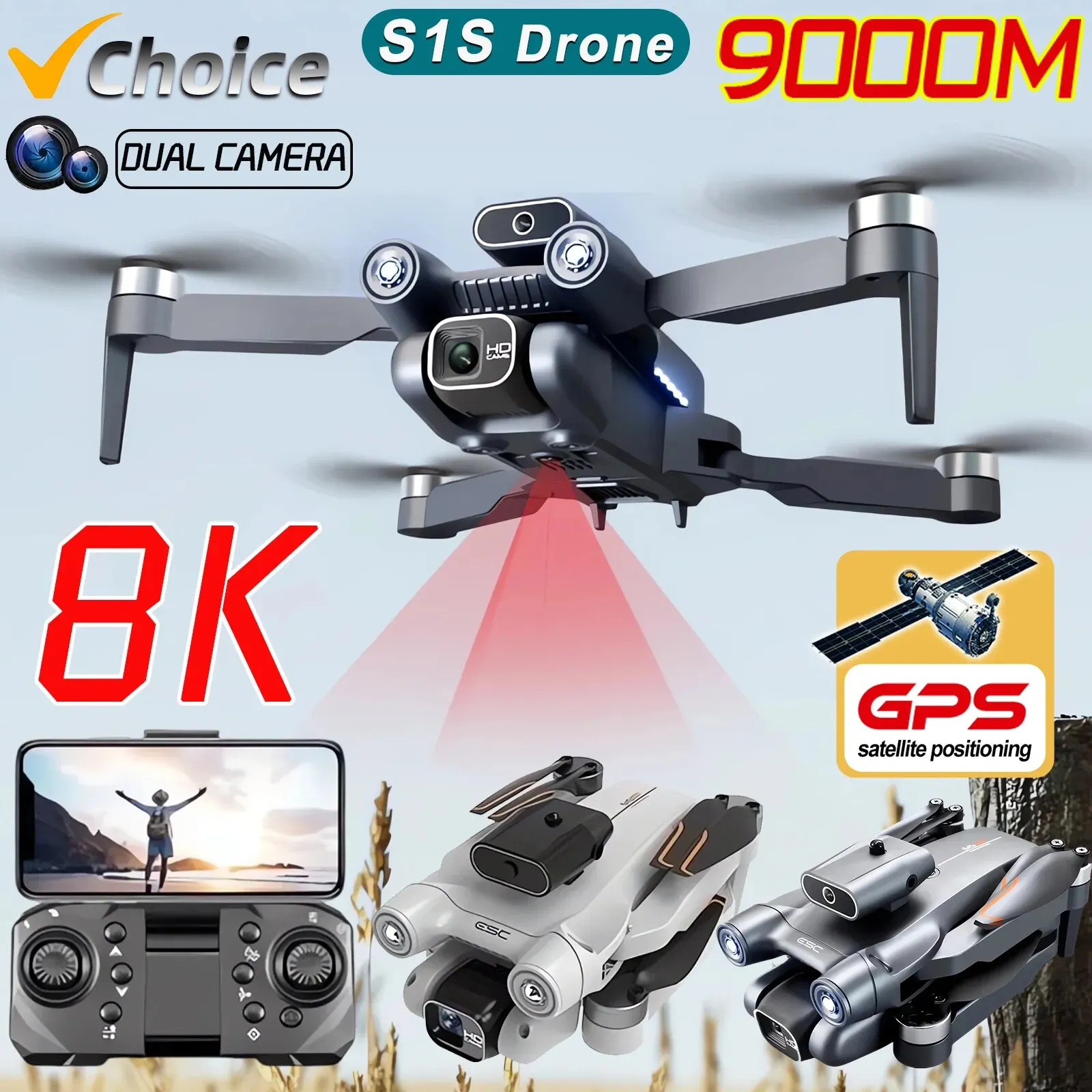 Nieuwe S 1S 5G Gps Drone Camer - Drone Gps Mount recensie en prijs