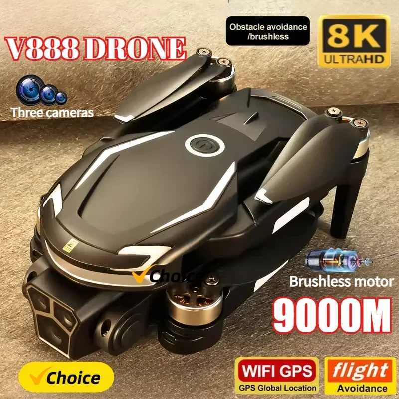 Nieuwe V888 Drone 8K GPS Driev - Drone Gps Mount recensie en prijs
