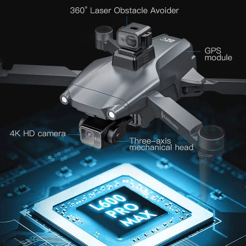 L600 PRO MAX GPS Drone Profess - Drone Gimbal recensie en prijs